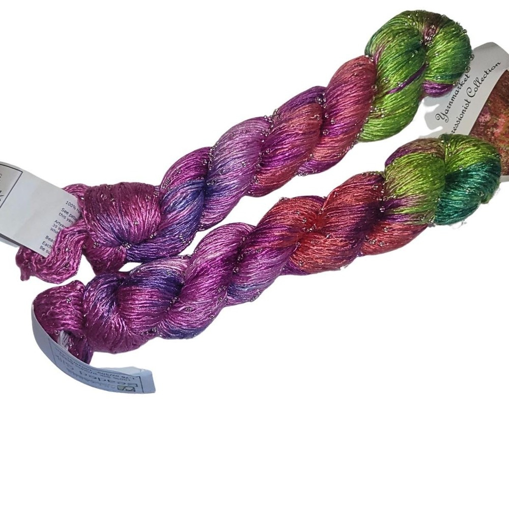 NWT Artyarns Beaded Silk Handpainted Monet's Garden Yarn - Picture 3 of 7